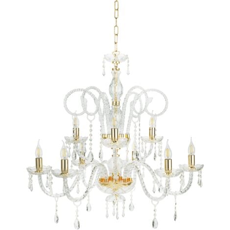 Lampadario a sospensione in cristallo D84 cm MARIATERESA intrecciato 9 luci