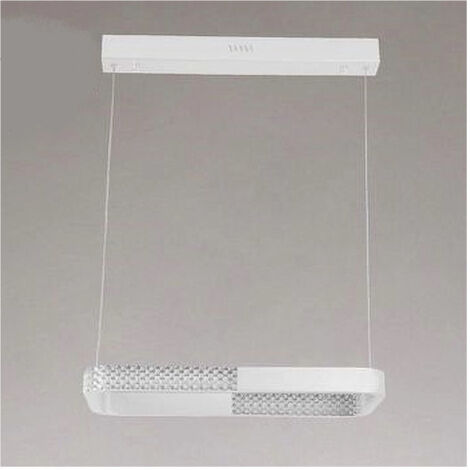 Lampadario A Sospensione Led 18w Rettangolare Bianco Cristallo Telecomando 32002
