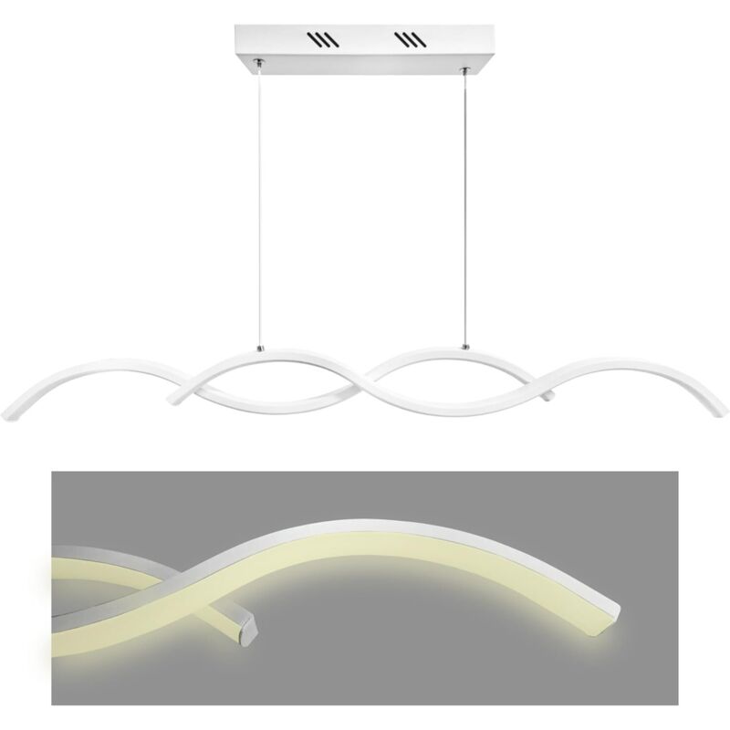 Lampadario a Sospensione LED a Onde a Luce Calda