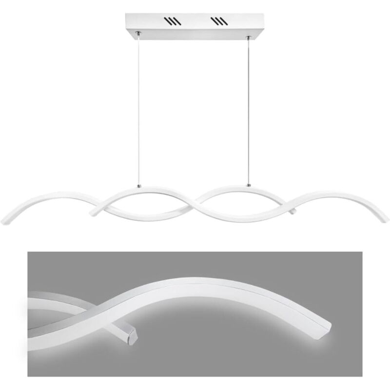 Lampadario a Sospensione LED a Onde a Luce Fredda