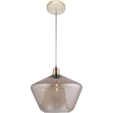 Lampadario a Sospensione Lumineca Extipe 40 x 30 cm Ambra