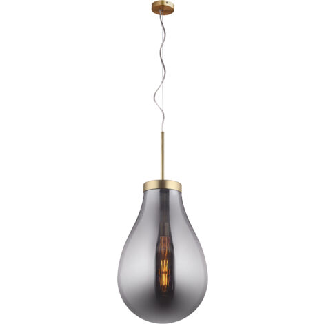 Lampadario a Sospensione Lumineca Hatann L 50x80 cm Smoky
