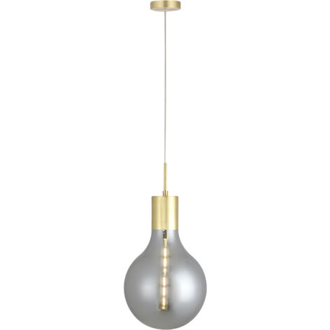 Lampadario a Sospensione Lumineca Laugo 30x50 cm Smoky