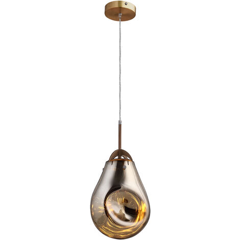 Lampadario a Sospensione Lumineca Panist 23x30 cm Champagne