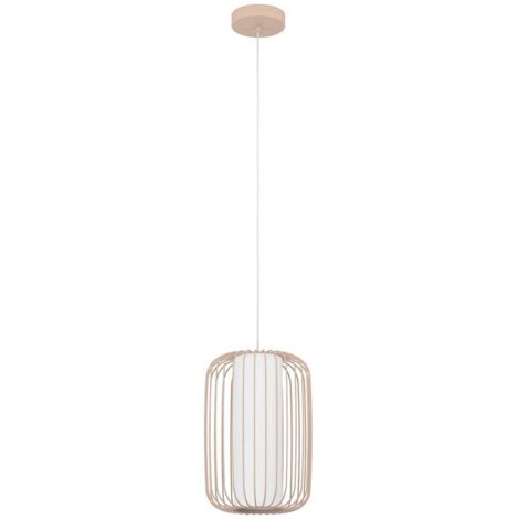 Lampadario A Sospensione Minimal Terrarosa Piccolo Acciaio Sabbia 1 Luce E27