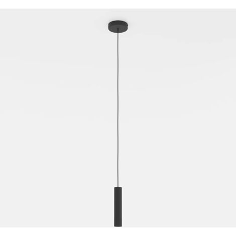 Lampadario A Sospensione Moderno Almudaina Acciaio Nero 1 Luce Led 5W 480Lm