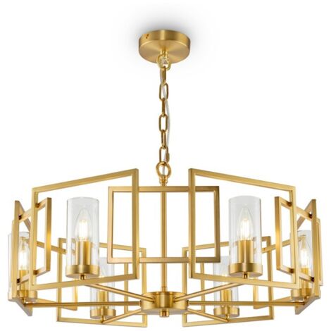 Lampadario a sospensione moderno dorato 6 luci da salotto Bowi Maytoni