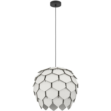 Lampadario A Sospensione Moderno Mattanza Acciaio Nero Legno 1 Luce E27