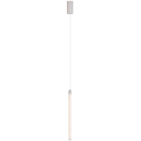 Lampadario A Sospensione Moderno Ray Alluminio Bianco Luce Led Integrato 20W