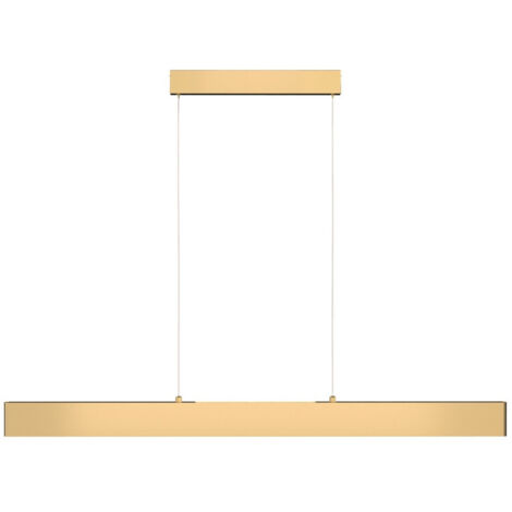 Lampadario A Sospensione Moderno Step Metallo Oro Luce Led Integrato 30W