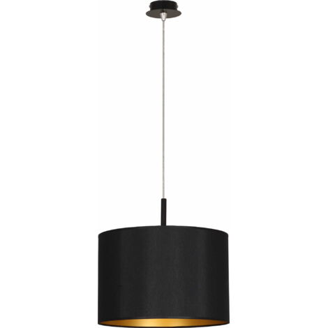 Lampadario a sospensione Nowodvorski Alice nero oro Ø46