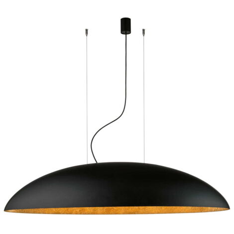 Lampadario a sospensione Nowodvorski Canoe 7926 5xE27 nero/oro