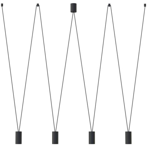 Lampadario a sospensione Nowodvorski More Eye 4xGU10 nero