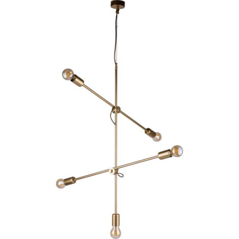 Lampadario a sospensione Nowodvorski Sticks oro 5xE27