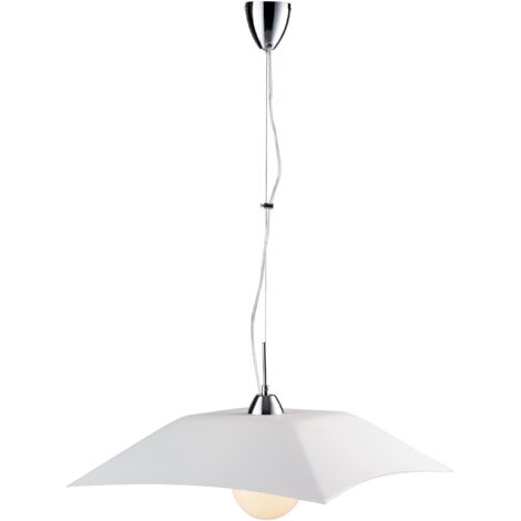 "Lampadario a sospensione OSIRIDE bianco in vetro 120x50 cm."