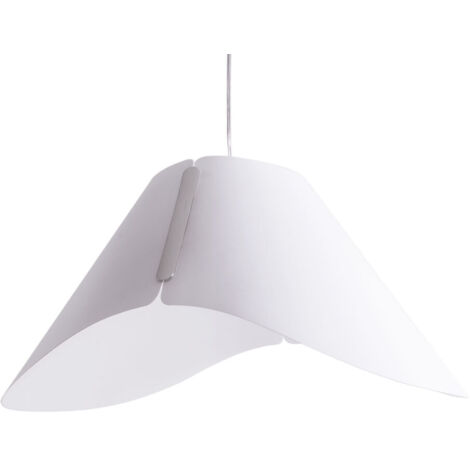 Lampadario a sospensione philips ecru, in tessuto bianco, pcl 4095031pn