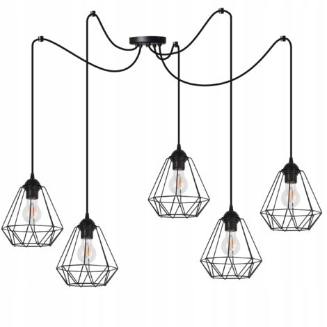 Lampadario a sospensione SPIDER loft E27 LED