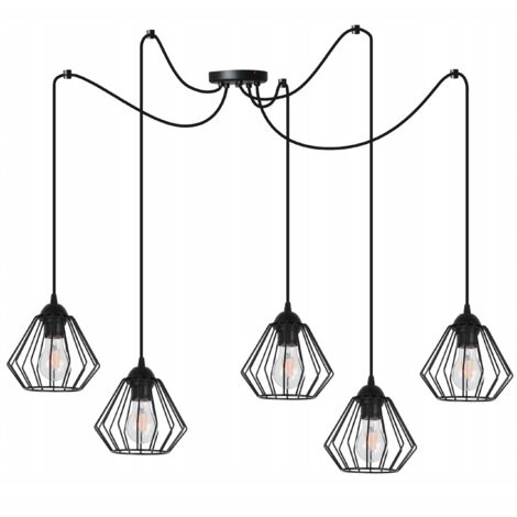 Lampadario a sospensione SPIDER loft E27 LED