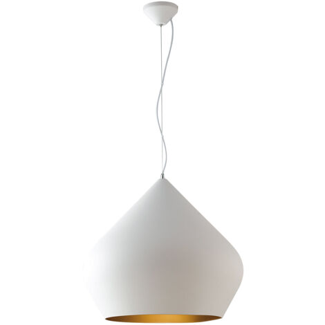 "Lampadario a sospensione THOLOS in metallo bianco"
