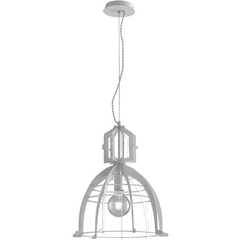 "Lampadario a sospensione URBAN bianco in metallo (1xE27)"