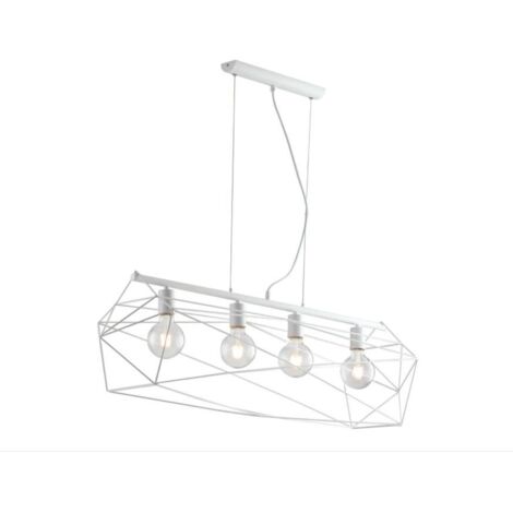 LAMPADARIO ABRAXAS 4X E27 106X31XH150CM BIANCA.