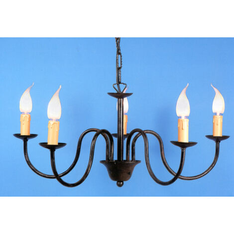 LAMPADARIO ASSISI A 5 LUCI LANTERNE LAMPIONE APPLIQUE