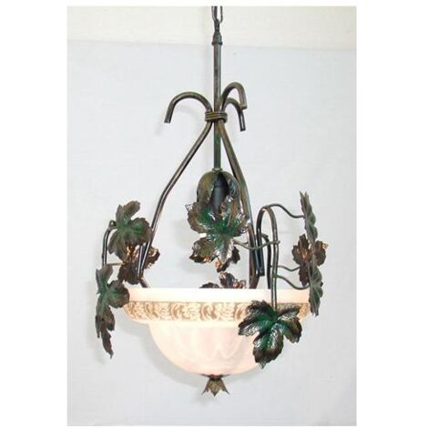 LAMPADARIO BACCO VERDE LAMPADE LAMPIONE LANTERNA APPLIQUE