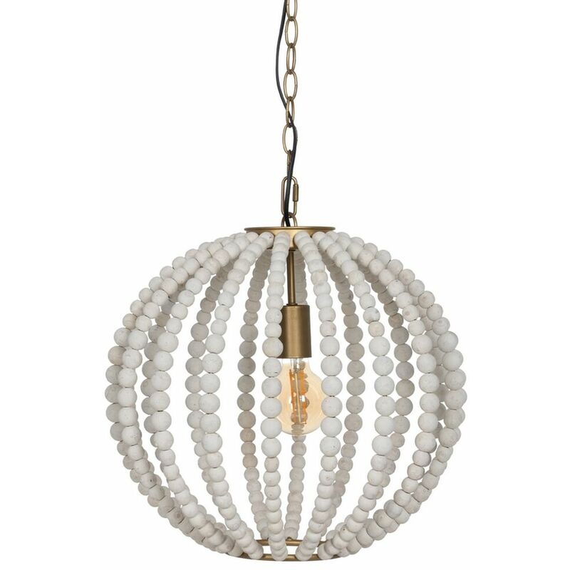 Lampadario Bianco Metallo 220-240 V 42,5 x 42,5 x