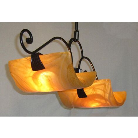 LAMPADARIO BILANCERE COPPO IN FERRO BATTUTO LANTERNA APPLIQUE LAMPIONE LAMPADE