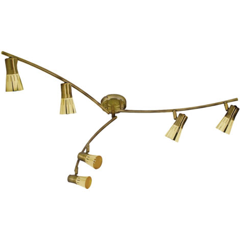 Lampadario Candellux Arena oro 6xE14 in metallo moderno