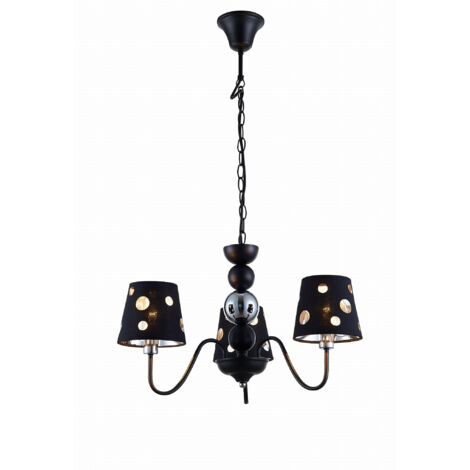 Lampadario Candellux Batley 3xE14 dimmerabile con paralume tessuto