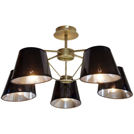 Lampadario Candellux Cortez 35-54999 ottone 5xE14