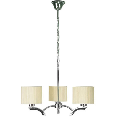 Lampadario Candellux Draga 33-04208 3xE27 cromo ecru