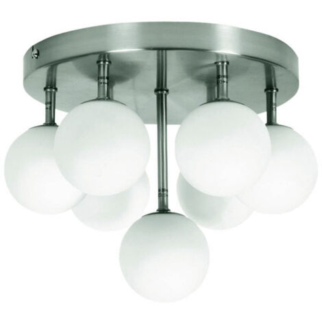Lampadario Candellux Etiuda 97-89314 7xG9 argento bianco
