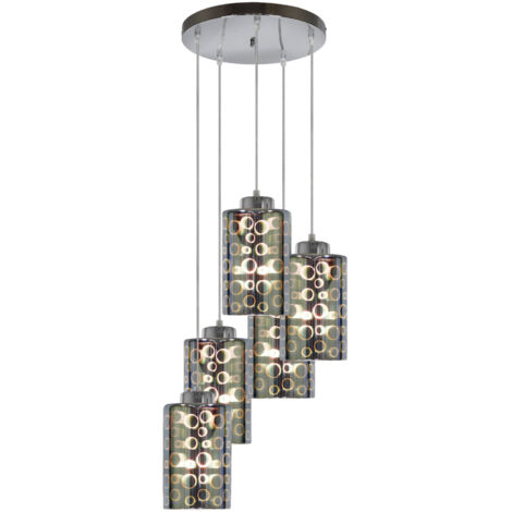 Lampadario Candellux Nocturno 35-57730 5xE27 cromo