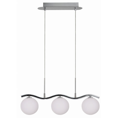 Lampadario Candellux Ramon 3xG9 cromo/bianco 33-01405