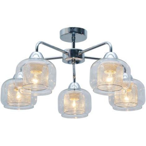 Lampadario Candellux RAY 35-67104 cromato 5xE14 IP20