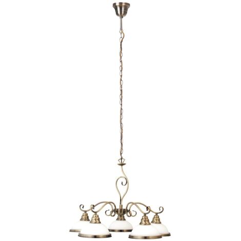 Lampadario classico Elisett Rabalux bronzo metallo 5xE27