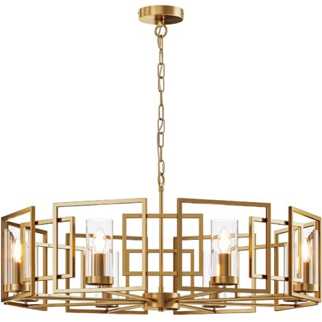 Lampadario classico grande Bowi Maytoni 8xE14 ottone
