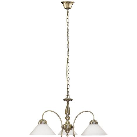 Lampadario classico Marian Rabalux 3xE27 bronzo bianco