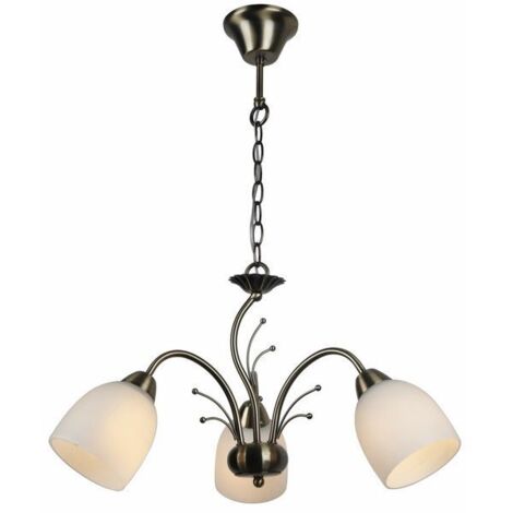 Lampadario classico patinato Alice 3 luci E27 Reality