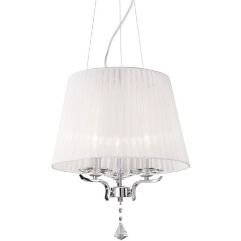 Lampadario Classico Pegaso Metallo Bianco 3 Luci E14