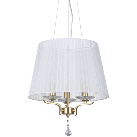 Lampadario Classico Pegaso Metallo Ottone 3 Luci E14