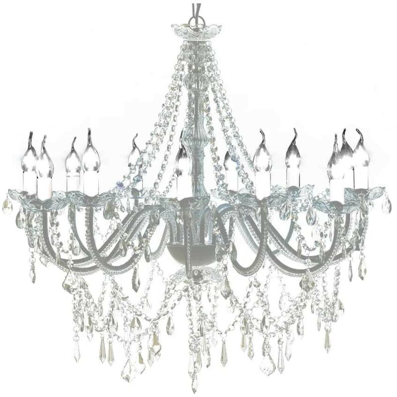 Lampadario classico vetro 1600 cristalli, a