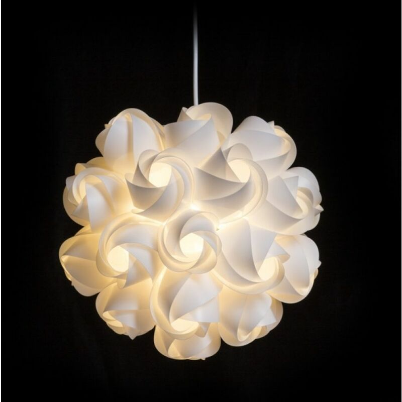 Image of Lampadario coco a sospensione pvc bianco 230V E27 28W