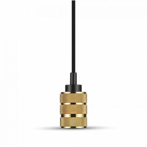 LAMPADARIO CON PORTALAMPADA ORO ALLUMINIO FIGURATO