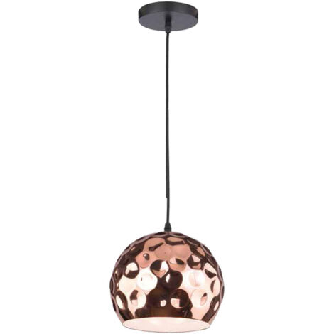 LAMPADARIO CON PORTALAMPADA RAME SFERA  250