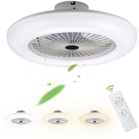 Lampadario con ventilatore, ventilatore da soffitto, silenzioso, regolabile, lampada a LED per camera da letto