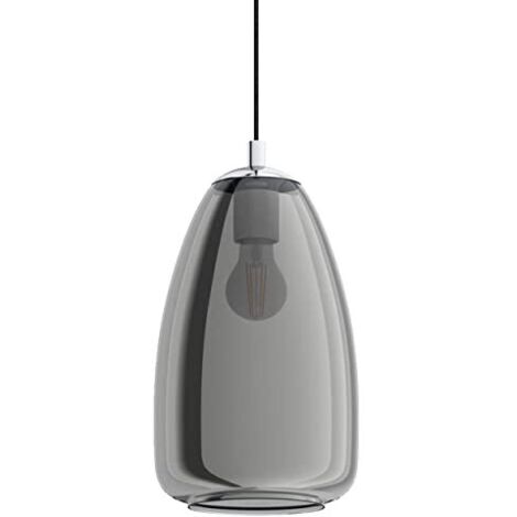 Lampadario Contemporaneo Alobrase 1 Luce Metallo Cromo