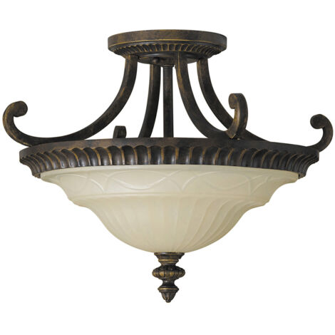 Lampadario Contemporaneo Drawing Room Acciaio Noce Vetro 2 Luci E27